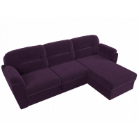 Угловой диван Бостон (велюр фиолетовый) - Изображение 2